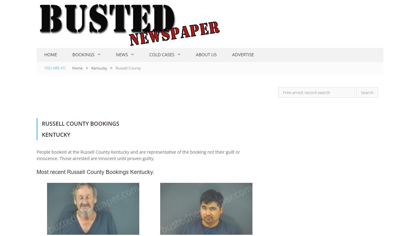 Russell County, KY Mugshots - BUSTEDNEWSPAPER.COM